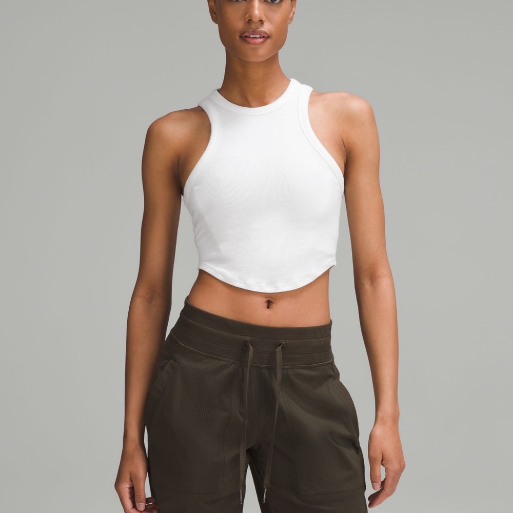 NWT Lululemon Hold Tight Cropped Tank Top in BONE size 12